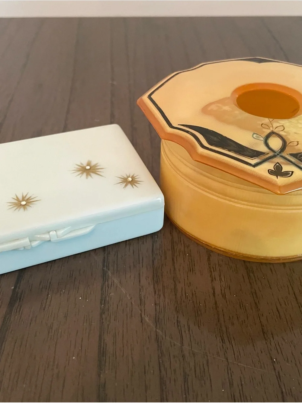 MCM Yellow and Black Ceramic Bath Accessory Set